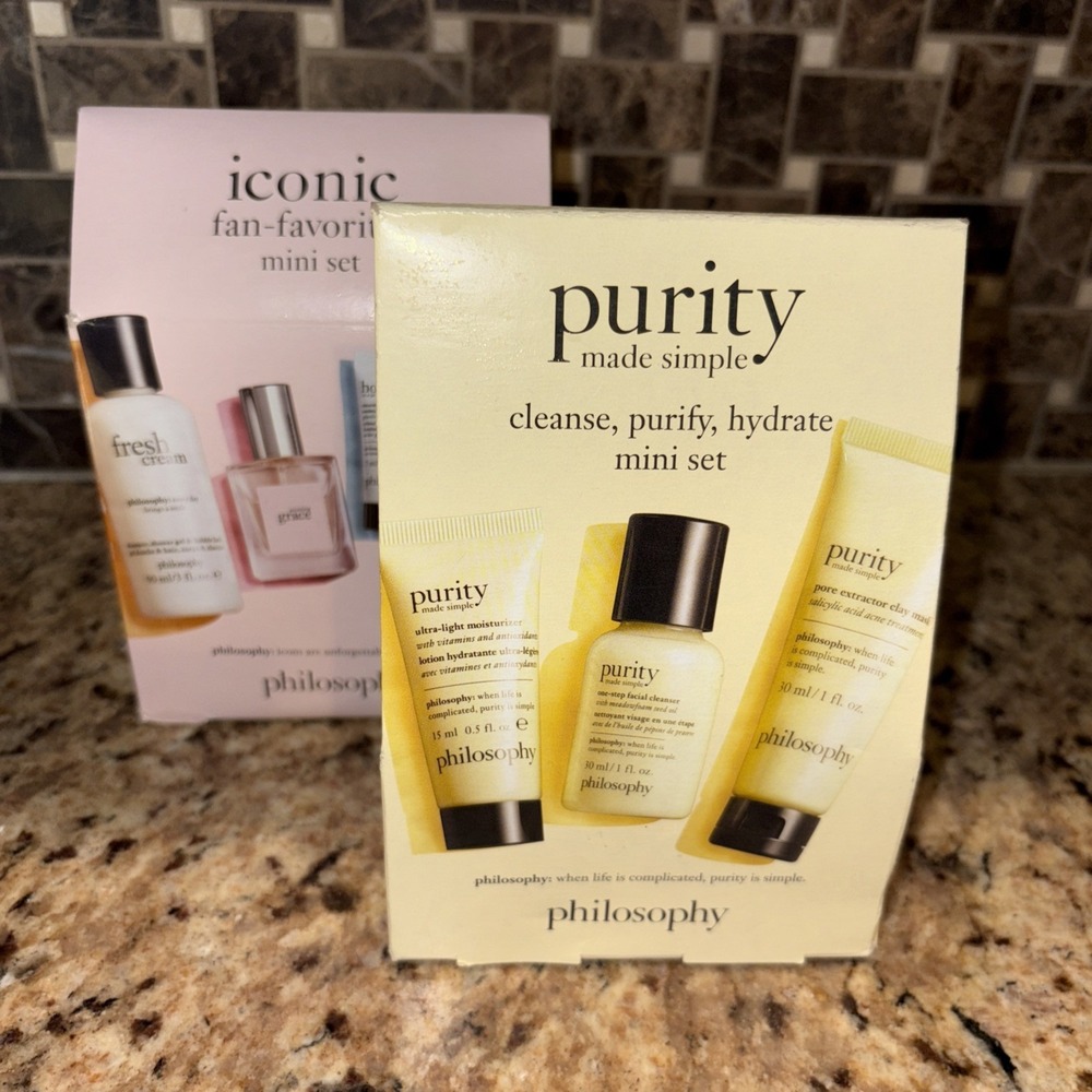 Philosophy Iconic Fan-Favorites‎ Mini Set +  Purity Gift Set -7 Items total LOOK